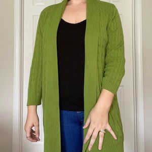 Green Sweater Cardigan